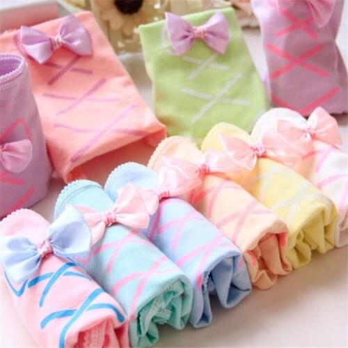 New Arrived 4Pcs/Lot Girl Panties Bear Printed underwear Cartoon Briefs Cotton Lingerie Soft Comfortable Panty Wholesale 5856