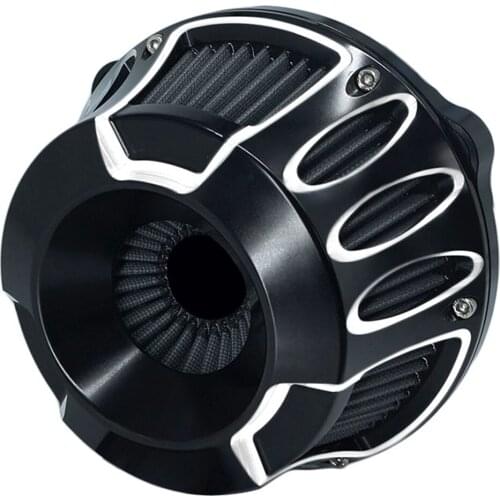 Air Filter Intake Motorcycle Cleaner Cnc Cut Kit Black for Harley Touring 2017 - up Road King 2017 - up Softail 2018 - up