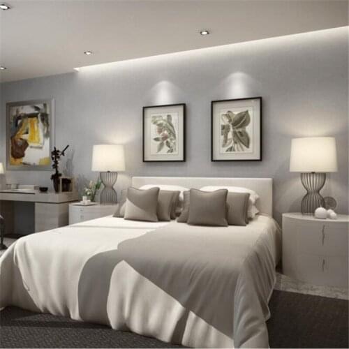 Wellyu High quality light gray wallpaper Nordic modern minimalist bedroom living room TV background plain plain office wallpaper