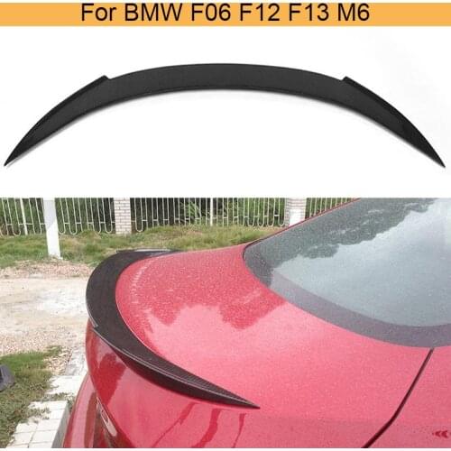 For 6 Series Carbon Fiber Car Rear Rrunk Boot Lip Spoiler Wing for BMW F06 F12 F13 M6 640i 4 Door 2013 - 2016