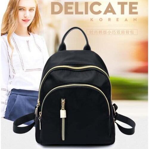 Fast Delivery Korean Fashion Oxford Small Double Zipper Shoulder Bags Women Casual Backpack Handbag Casual Travel Rucksack