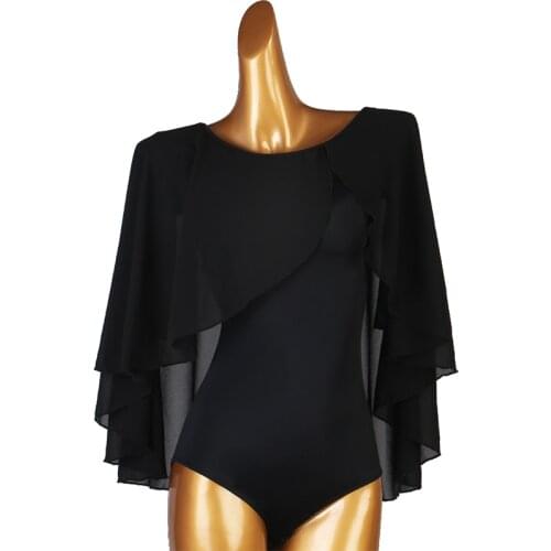 New Latin Dance Elegant Tops Professional Modern National Standard Practice Bodysuit Rumba Tango Custom Made Clothes DQL5224