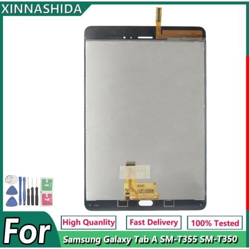 100% For Samsung GALAXY Tab A SM-T350 T350 T355 LCD Display with Touch Screen Digitizer Sensors Full Assembly Panel Replace