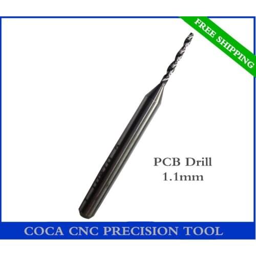 1.1mm,Free shipping,CNC Computer machine tool,Print Circuit Board drill,woodworking router bit, Carbide Micro Drilling Bits