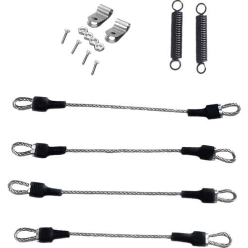 1/10 RC Climbing Truck Model Steel Rope 4Pcs for Traxxas -4 D110 D90 Cars