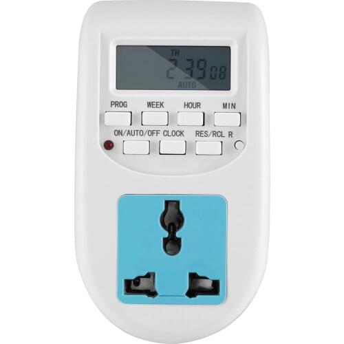 1pcs EU Plug New Energy Saving Timer Programmable Electronic Timer Socket Digital Timer Household Appliances For Home Devices