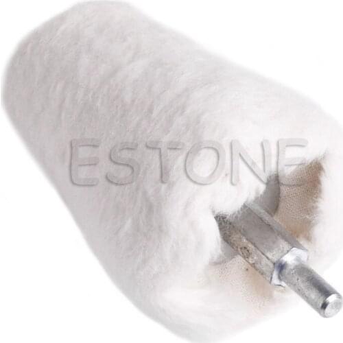 2.2\" Cone Tapered Rotary Weave Cotton Polishing Buffing Wheel 1/4\" Shank Brush L4MB