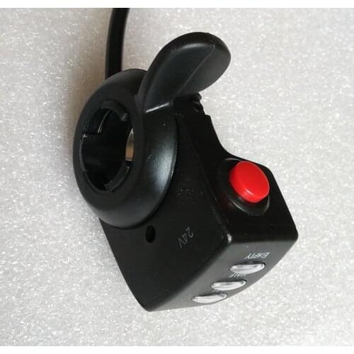 24V DC motor speed controller,Electric Bicycle thumb throttle, finger throttle with battery indicator and light switch