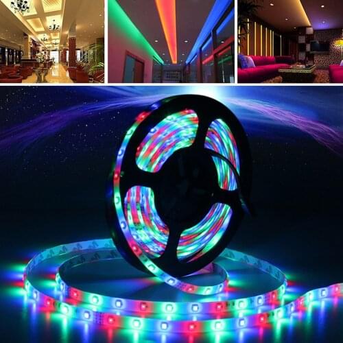 16.4FT 300LEDs DC12V 3528 Waterproof LED Strip Lights for Hotel Club Stairs Automobile & Airplane Model Architectural Decoration