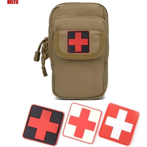 3d Pvc Velcro Armband Red Cross Medical Rescue Morale Badge Wholesale