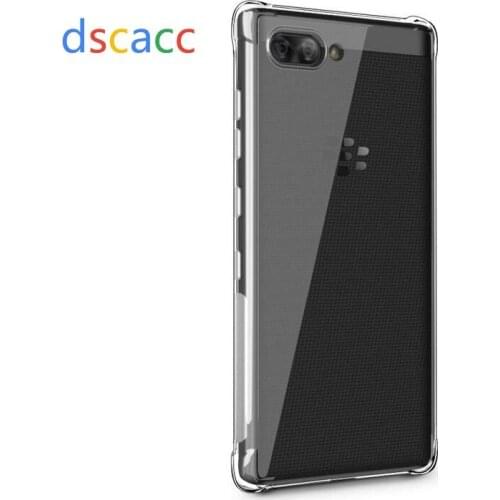 DSCACC Air Cushion Case Shock Absorption Matte Side TPU Button Cover for BlackBerry Key2 Key Two Lite Key 2 LE 100pcs