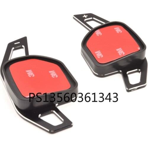 Black Aluminum Steering Wheel Shift Gear Paddle Shift For 2013+ AUDI A4 A5 Q5 Q7