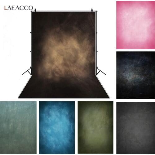 Laeacco Solid Color Gradient Grunge Portrait Photography Backdrops Photographic Backgrounds Baby Shower Photophone Photo Studio