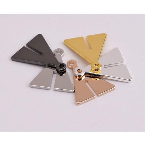 13 * 11mm single hanging cut smooth triangle pendant minimalist earrings pendant DIY jewelry accessories