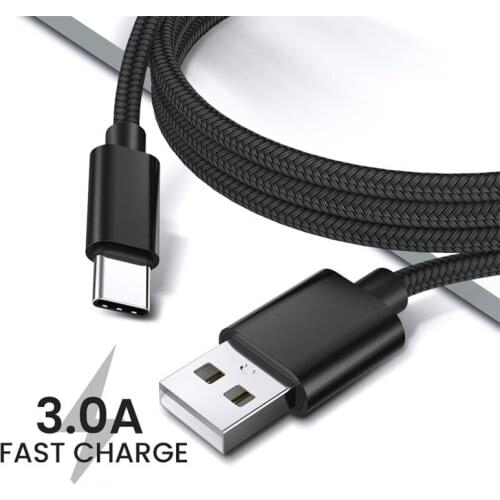 USB Type C Micro USB Cable For Samsung S20 S10 Huawei Xiaomi Fast Charging Wire Cord Mobile Phone Quick Charger Data Cable
