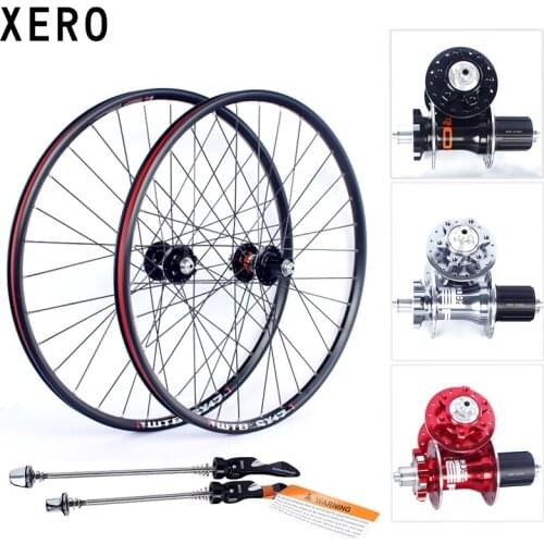 XERO Mountain bike wheelset 26 inch WTB rim CD92 Aluminum Disc brake 4 bearing 7-10speed 32H Sealed disc brake bicycle Wheels