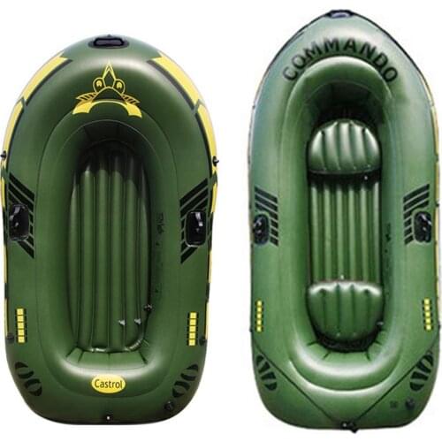 Easy To Carry Inflatable Boat Thickened 2/3 People Portable Rubber Drifting Boat Kayak For Outdoor Drifting Fishing