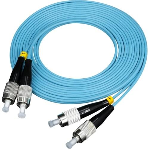 10pcs/lot FC-FC 10Gbps OM3 MM 50/125 Multi Mode Optical Fiber Patch Cord 2.0mm Duplex Fiber Optical Jumper FC/UPC-FC/UPC