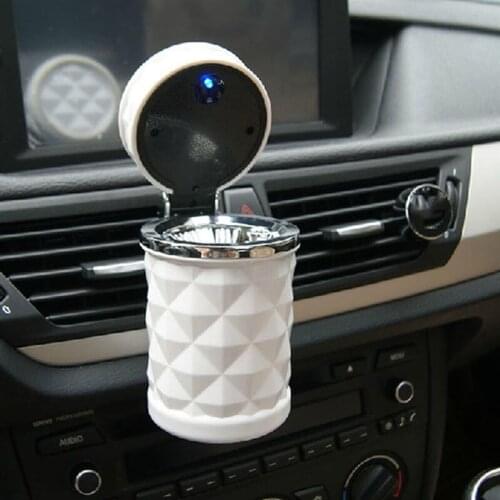 Fashion Car LED Light Ashtray Cup Portable Travel Home Auto Vehicle Cigarette Ash Holder