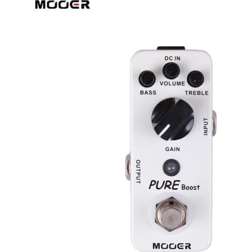 Mooer Pure Boost Micro Guitar Effect Pedal Boost Electric Guitar Pedal True Bypass Full Metal Shell Guitar Parts Accessories