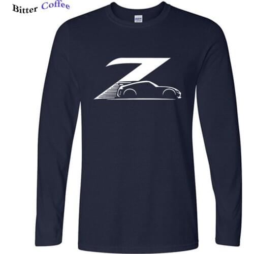 Autumn New 100% Cotton New Z Tee Fashion Men Cotton T Shirts Man Round Neck Long Sleeve Tops Size XS-3XL Free Shipping