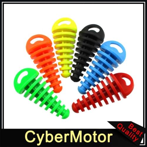 Soft Rubber Muffler Exhaust Pipe Wash Plug For 2 Stroke ATV Quad Dirt Bike Motorcycle Yamaha Honda Suzuki Kawasaki RM CR XR CRF