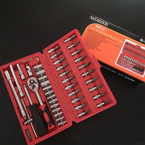 Car Repair Tool Set Electricians Set Tool Box Car Repair Tool Screwdriver Set of Heads Socket Mechanics Tool Kits Clamp
