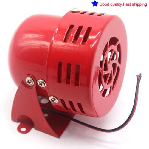 New 50s Type 12v Motor Driven CHROME Air Raid Siren Horn Alarm Car Truck 12 Volt