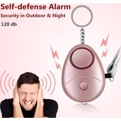 Clearcance Sale Items Women Girls Kids 120DB Anti Lost LED Light Self Defense Attack Emergency Safety Alarm Mini Bag Pendant