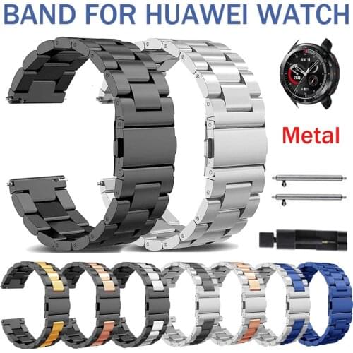 Mens Stainless Steel Strap for HUAWEI Watch GT 2 Pro Metal Band for HUAWEI Watch Bracelet Luxury Watchband Accessories 20mm 22mm