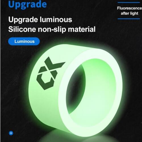 Luminous Fishing Rod Anti-skid Ring Silicone Rod Stop Finger Ring Fishing Gear Multi-functional Night Light Fishing Tools