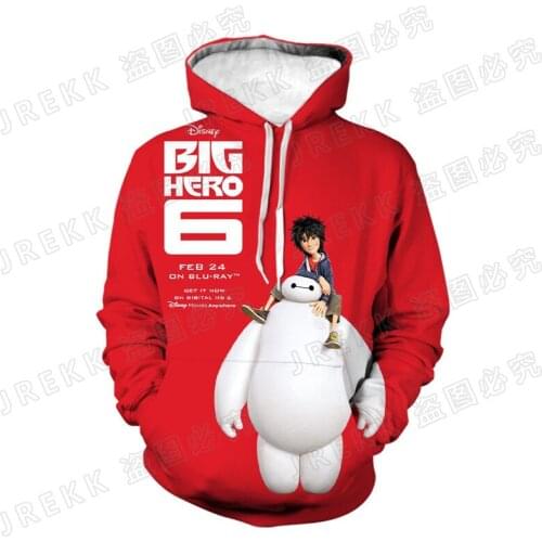 2021 New Big Hero 6 Hoodies Men Women Children 3D Printed Streetwear Pullover Long Sleeve Boy Girl Kids Cool Sweatshirts Jacket