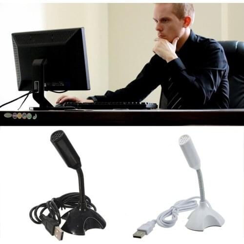 Dedicate USB Capacitive Mini Microphone Stand for PC Laptop Notebook Online Chat Recording Wired Device
