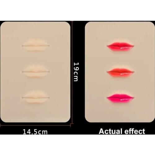 5pcs Tattoo Practice Skin Lip Cosmetic Soft Good Quality Silicone Microbalding PMU Blank Fake Skin Tattoo Accessories