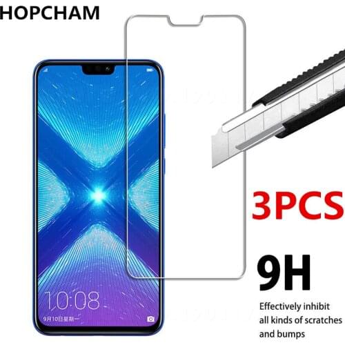 3-1 PCS 2.5D Cover Tempered Glass For Huawei Honor 10 9 8 Lite Screen Protector Glass For Huawei Honor 8X Max 8C Protective Film