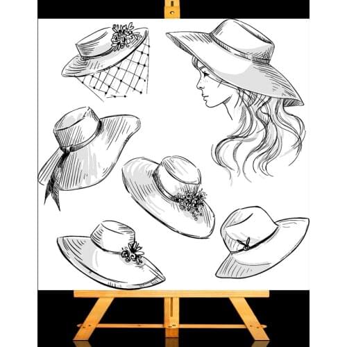 ZhuoAng Beach girl Clear Stamps/Card Making Holiday decorations For scrapbooking Transparent stamps 13*13cm