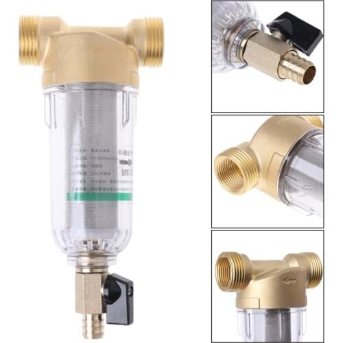 1 Inch 4 Points Prefilter Stainless Steel Water Purifier Mesh Copper Tap Faucet