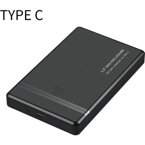2021 New Portable 2.5 Inch USB 2.0/3.0/3.1 Type-C Hard Drive Enclosure External HDD Case