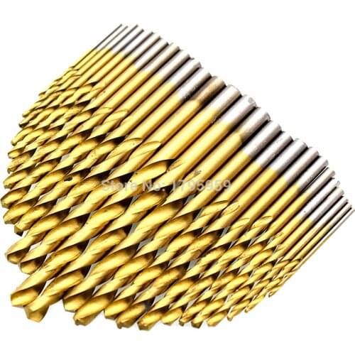 26pcs Woodworking Drill Bits 1.5mm to 6.5mm Straight Shank High Speed Steel Twist Drill Bit Wood Metal Drilling Hole Cutter Tool
