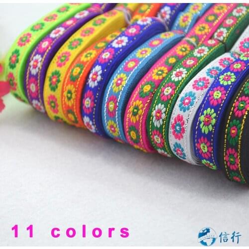 7meters 10mm width, embroidery jacquard ribbons Grosgrain ribbon,lace ribbons DIY hairbow accessories, sewing wupplies#3506