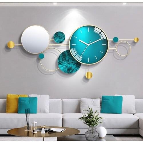 Large Simple Wall Clock Modern Design Creative Art Chinese Luxury Wall Clock Living Room Reloj De Pared Home Accessories DG50WC