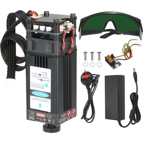 KKmoon 2/3 PIN Cable Laser Module Fixed Focal Length Laser Head Cutting Module for Laser Engaver CNC Mill Wood Router 3D Printer