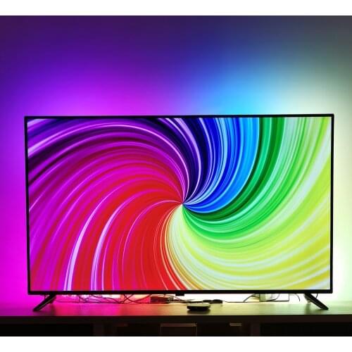 DIY Ambient Light Backlight Set Dream Screen 4K HDTV Addressable WS2812B USB RGB LED Strip HDMI-Compatible 4m 5m Kit With TV Box