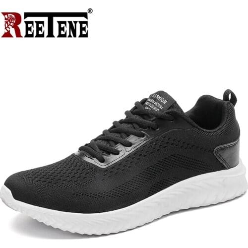 REETENE 2021 New MenS Breathable Sneakers Comfort Men Casual Sport Shoes Lightweight Walking Shoes Male Non-Slip Mesh Shoes Men