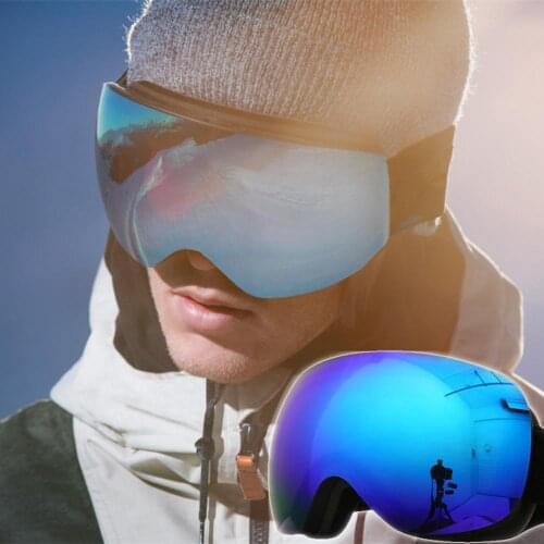 Ski Goggles Anti-fog UV 400 Protection Adjustable Wind Proof Snowboard Goggles For Men Woman