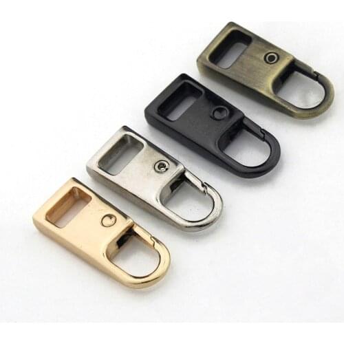 2pcs Metal Zipper Repair Kits Slider Puller Instant Zipper Replacement For Broken Buckle Travel Bag Suitcase Garment Zipper Head