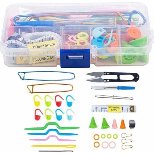 Useful Variety Of Tools Knitting Sewing Tools Kit Crochet Needle Hook Accessories Supplies With Case