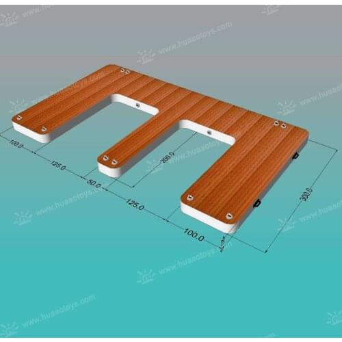 Teak Foam Inflatable Swim Platform Floating Dock Satation for jet ski