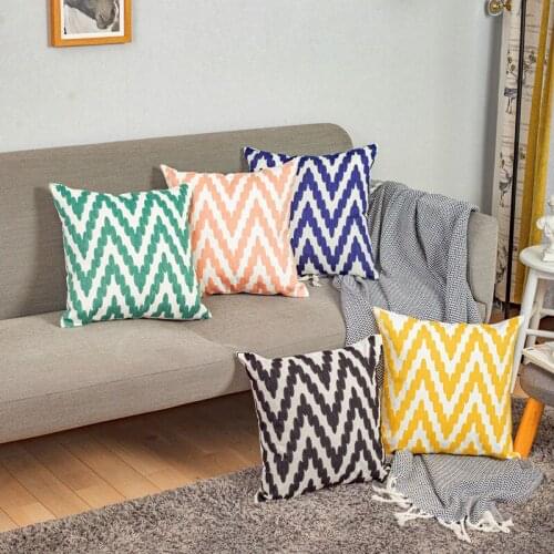 Geometric Handmade Embroidery Pillowcase Cushion Pillows Covers Home Sofa Bedroom Decoration Throw Cushion Modern Car Cushions