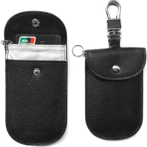 2021 Newest Hot 1pc Anti-theft Car Key Fob RFID Signal Blocker Faraday Signal Blocking Pouch Bag Key Wallets